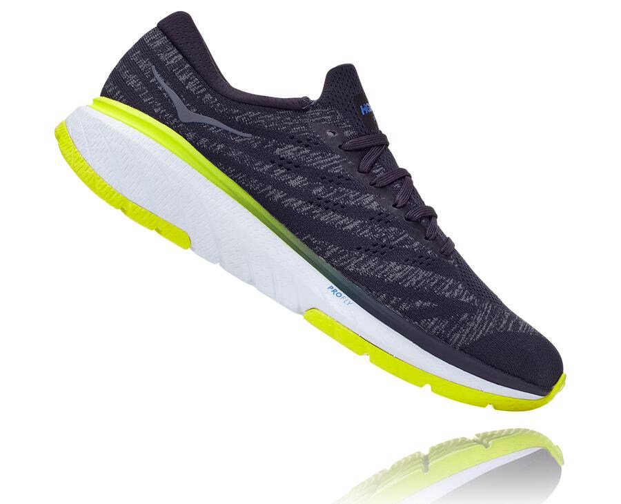 Hoka Australia One One Cavu 3 - Mens Running Shoes Navy - AJQPG-9581